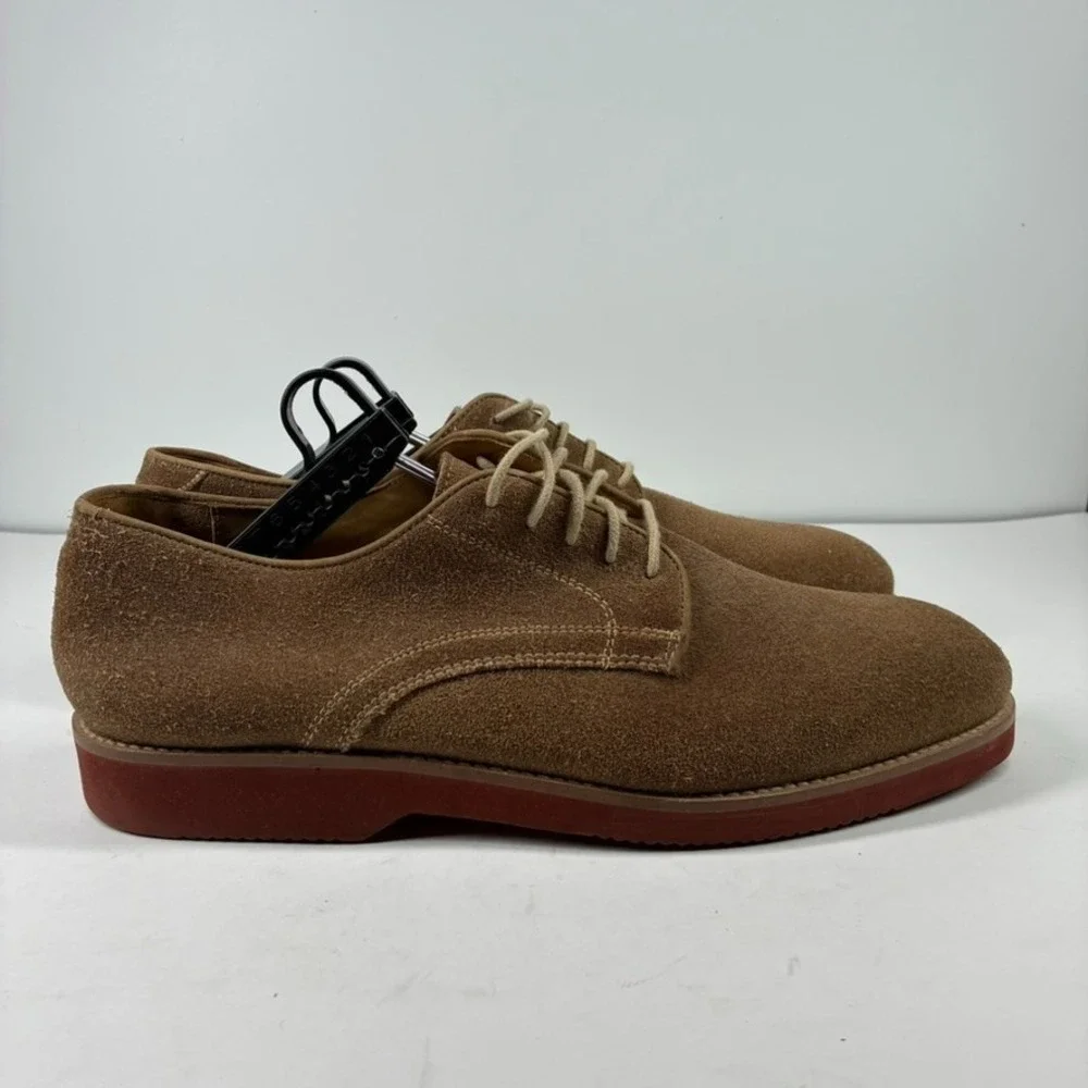 Orvis 06L0 Men's US 11.5 Dirty Buck Tan Brown Suede Derby Oxfords Shoes Brazil